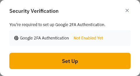 2FA Setup Required